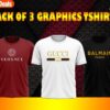 Jersey Graphic T-Shirt - Pack of 3