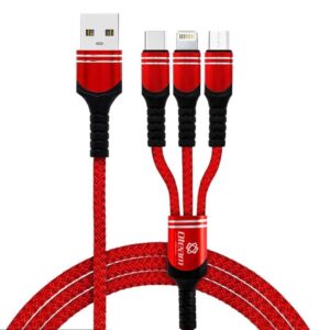 3 in 1 mobile charging data cable fast charging