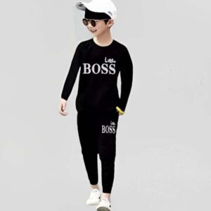 2 Pcs Boys Micro Printed Track Suit