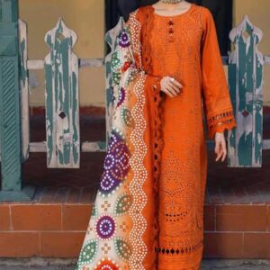 3 Pcs Women's Embroidered Suit